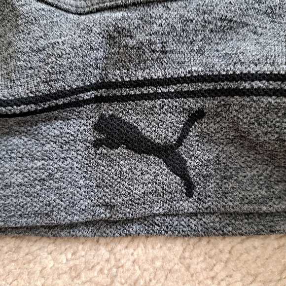 New! Puma 2 pack Seamless Sports Bras Medium Grey Black Convertible NWT - Picture 7 of 13